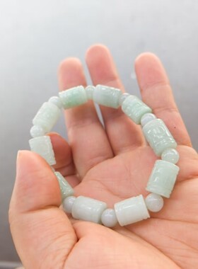 玉阅珠宝情侣翡翠天然手链