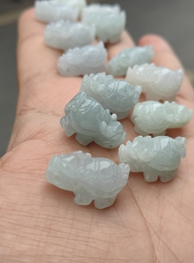 玉阅珠宝翡翠A货龙龟吊坠