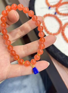 玉阅珠宝南红玛瑙青金石手链