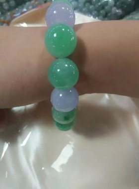 新款天然巴山翡翠双色