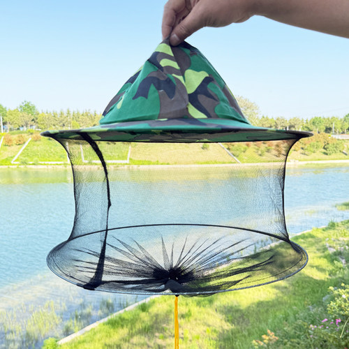 蜂帽养蜂防蜂面罩头罩蜜蜂帽子收蜂冒养蜂人防蛰防蚊头套专用工具 - 图3