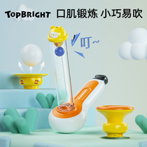 Teppel 100 to blow and blow the trumpet childrens toy breath training the babys lung live quantity Exercise instrument 3 years old