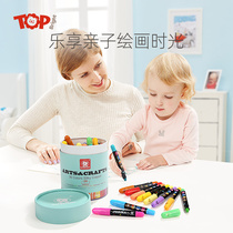 Teppel Crayon Children safe and non-toxic washable paintbrush sets Kindergarten Colour Colorful Pens Baby No Dirty Hands Graffiti Pen Painted oil painting stick Rotation 12 24 24 Color 36 color 36 color
