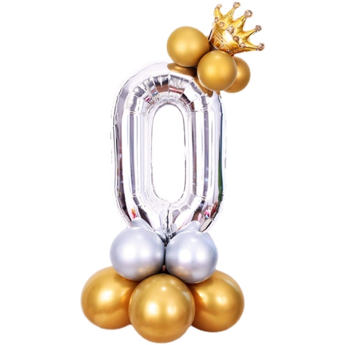 32-дюймовый день рождения, банкет, вечеринка, первый год, композиция из алюминиевой фольги, колонна с номером, воздушный шар, украшение на годовщину свадьбы, реквизит