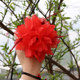 14cm diameter dance performance wrist flower elastic band