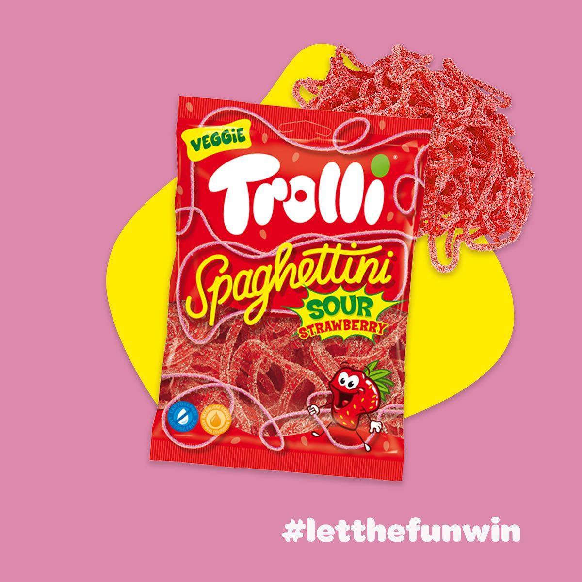 德国Trolli口力酸爽草莓天线糖kiss草莓糖酸苹果圈虫虫超酸橡皮糖,淘宝优惠券,粉丝福利购,淘宝优惠卷