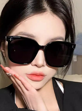 上新款墨镜2025太阳镜女款气质防紫外线大脸显瘦方框遮阳款男大框