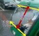 ລົດສາມລໍ້ໄຟຟ້າທາງຫນ້າ windshield express ພິເສດ SF Yunda Zongshen post ແກ້ວ tempered ເຄິ່ງ caravan