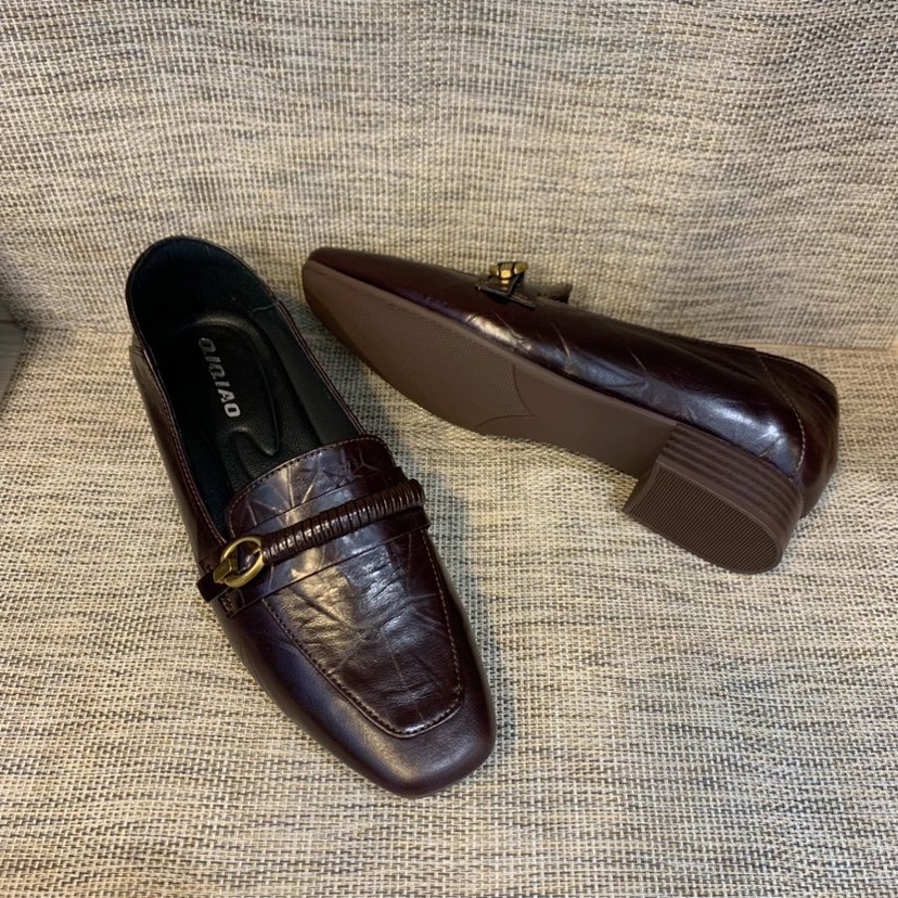 复古真皮玛丽珍鞋平底2026新款春秋牛皮棕色软底浅口女鞋低跟单鞋,淘宝优惠券,粉丝福利购,淘宝优惠卷