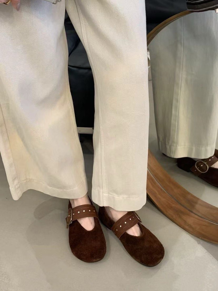 2026超火玛丽珍单鞋女豆豆鞋一字带法式复古奶奶鞋女真皮软底平底,淘宝优惠券,粉丝福利购,淘宝优惠卷