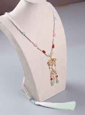 平安锁项链女成人小银锁宝宝儿童长命锁编绳吊坠礼物