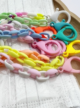 韩国儿童口罩链亲子粉色蓝色小花可爱吊坠彩色眼镜链绳多用途挂绳