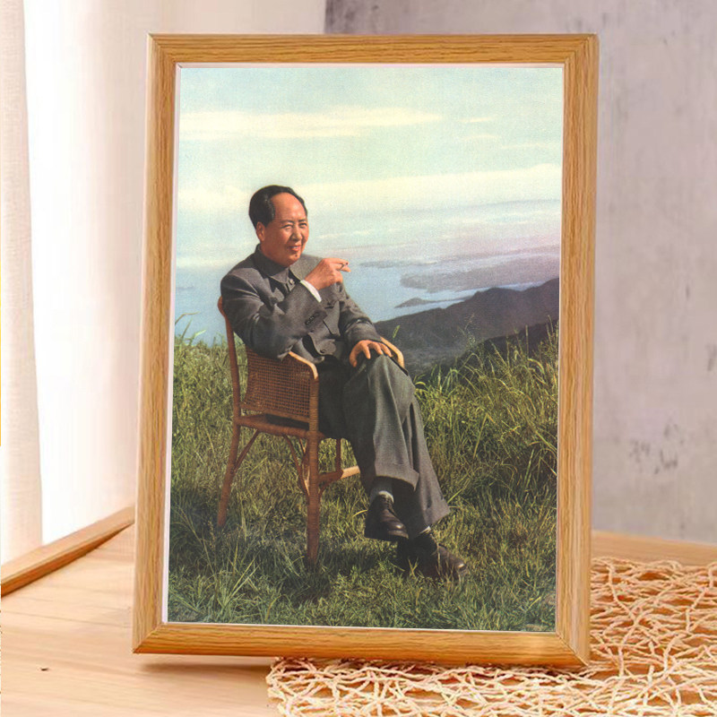 毛主席伟人画像相框挂画办公室书房伟人摆件毛爷爷客厅桌面摆台画,淘宝优惠券,粉丝福利购,淘宝优惠卷