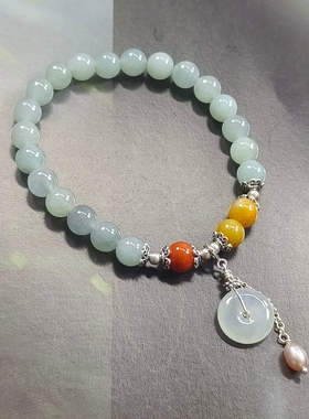 天然南红玛瑙手链女款单圈手串饰品礼物送女友闺蜜生日礼物