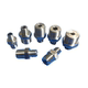 Instrument diameter double-external wire thread conversion joint