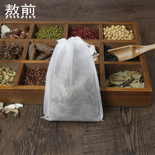 无纺布中药袋泡茶袋茶包袋煲鱼袋卤料调料过滤袋隔渣100个一次性 - 图1