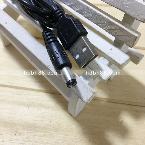 USB转DC电源线 风扇小电扇1米连接线 小音箱音响台灯风扇充电供电 - 图3