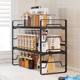 Kitchen multi-functional seasoning rack household countertop multi-layer oil, salt, sauce, vinegar and tea storage rack stove storage rack adjustable
