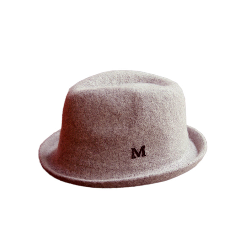 帽子女秋冬小礼帽韩版羊绒m帽英伦复古时尚羊毛呢帽男爵士帽卷边,淘宝优惠券,粉丝福利购,淘宝优惠卷