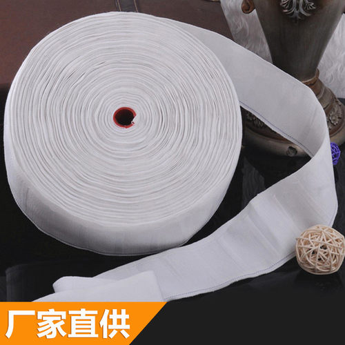 窗帘配件辅料挂钩白布带加厚加密穿孔布头防晒抗老化布带窗帘布袋 - 图0