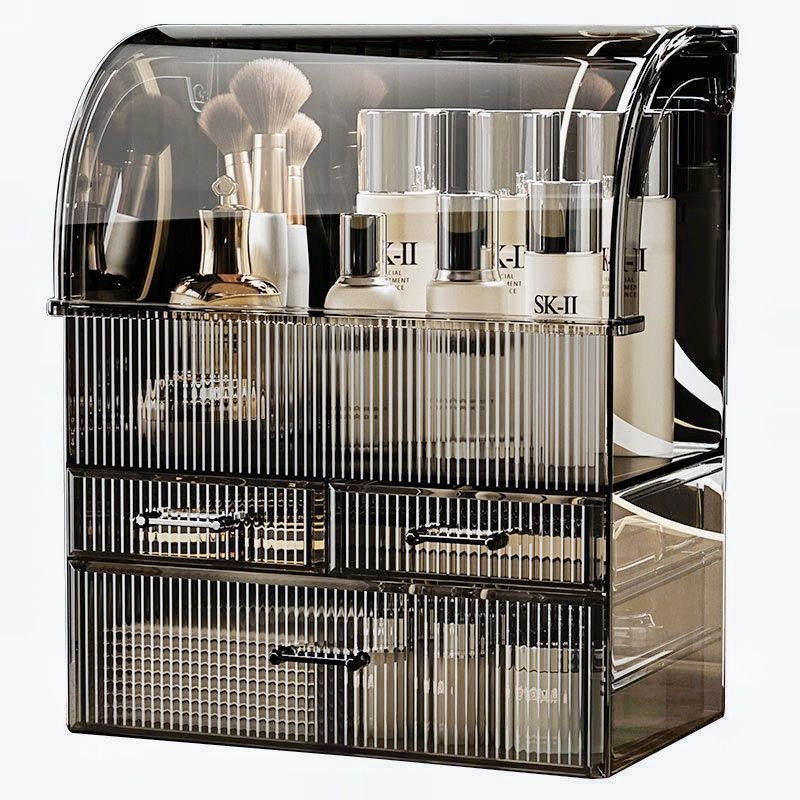 化妆品收纳盒桌面防尘高级感梳妆台护肤品口红亚克力大容量置物架,淘宝优惠券,粉丝福利购,淘宝优惠卷