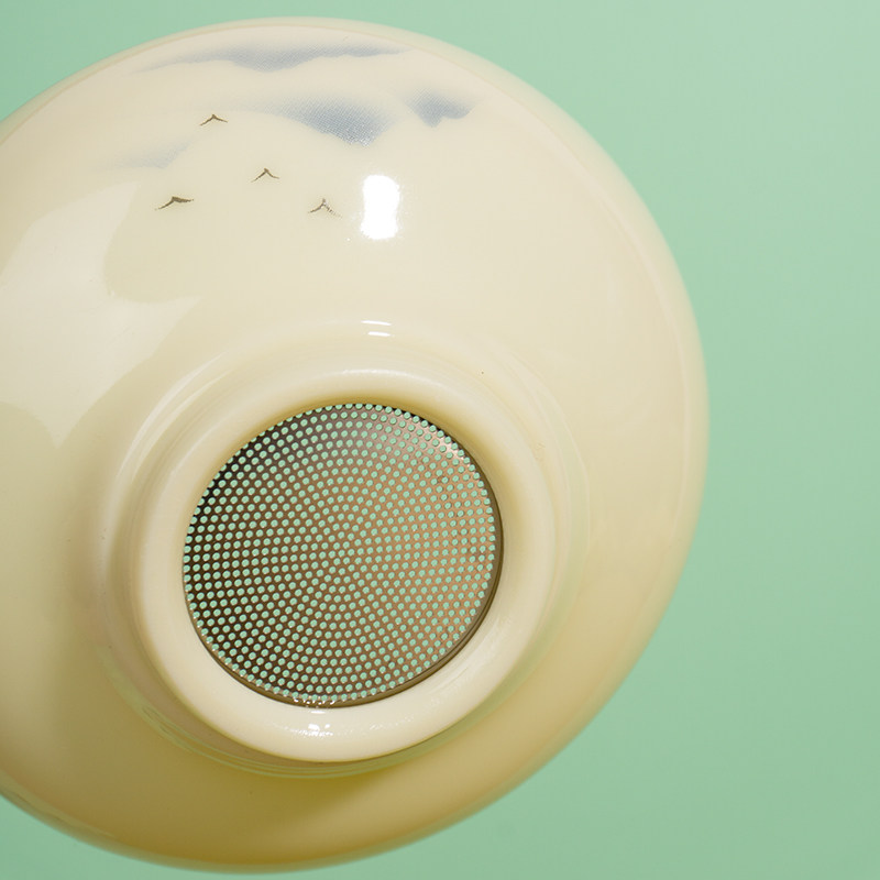 素潋羊脂玉宝石黄公道杯茶漏组合家用陶瓷功夫茶具配件防烫分茶器,淘宝优惠券,粉丝福利购,淘宝优惠卷