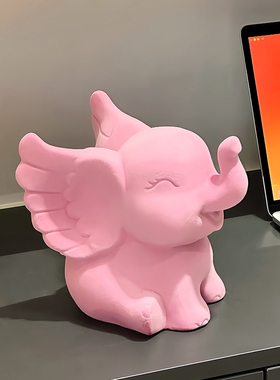 卡通小飞象家居饰品摆件客厅桌面