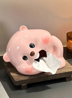 可爱卡通露比客厅高档纸巾盒