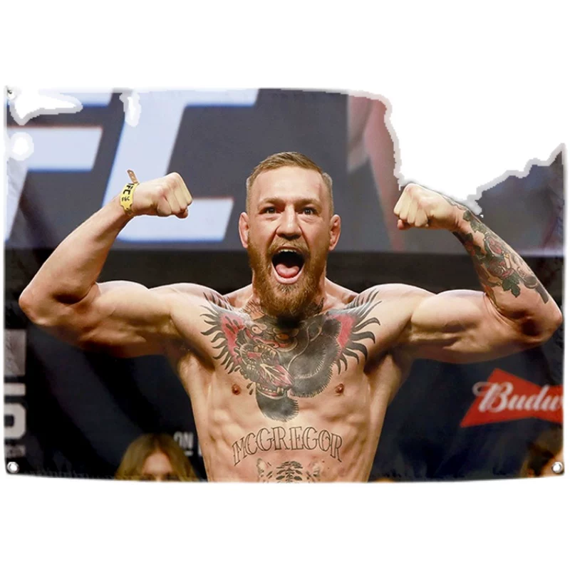 Британский культурный бокс музей бойцов MMA зал клуба UFC ротовой Cannon настенная декорация Продолжить ткань Tripper Pandans
