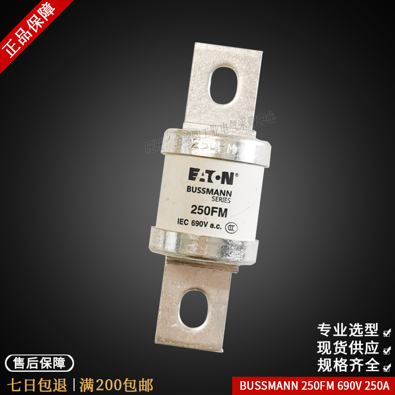 美国BUSSMANN BS88:4 200FM 250FM 280FM 315FM 350FM 690V熔断器 - 图2