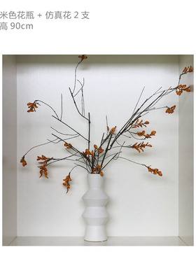 新中式风仿真花茶具全屋定制摆件