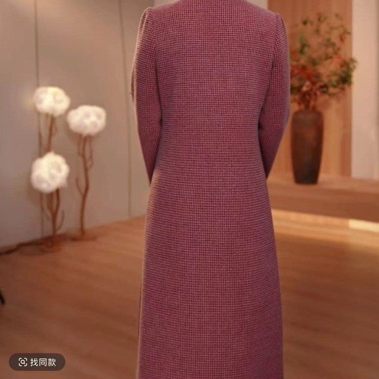 云竹大码立领连衣裙女冬季2025新款修身简约妈妈装高端过膝a字裙,淘宝优惠券,粉丝福利购,淘宝优惠卷