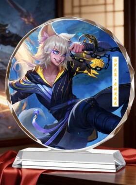 王者荣耀百里玄策水晶摆件礼盒