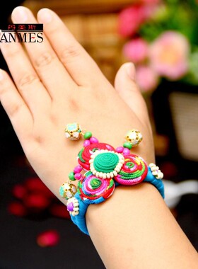 民族风手工布艺铃铛手