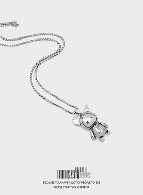 barcode可活动卡通潮ins项链