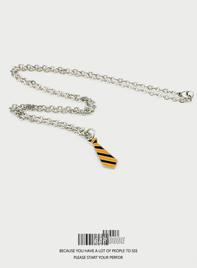 barcode日韩可爱条纹女男项链