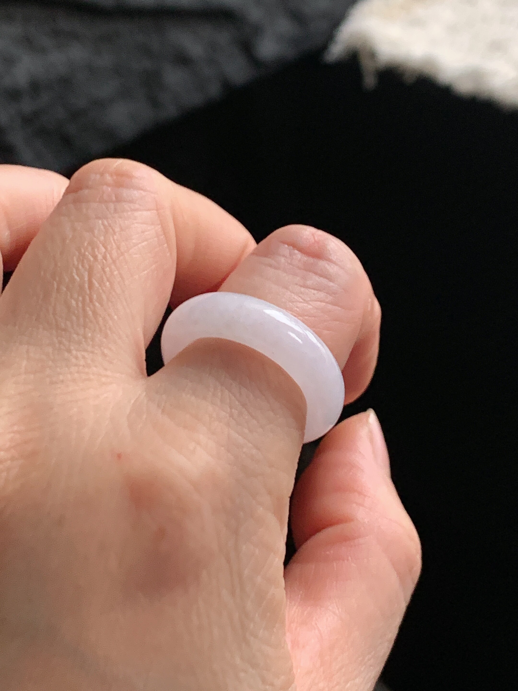 Jade ring ring ring ring 14 circles Y162 natural a goods jade round ring plain ring Burmese material jade ring