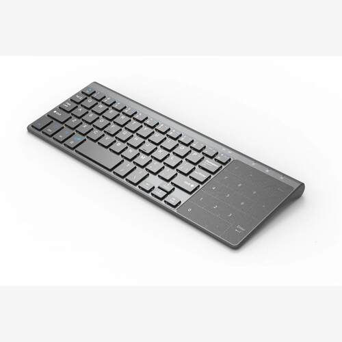 Slim 2.4G Wireless Keyboard with Touchpad Mouse Number Numer - 图1