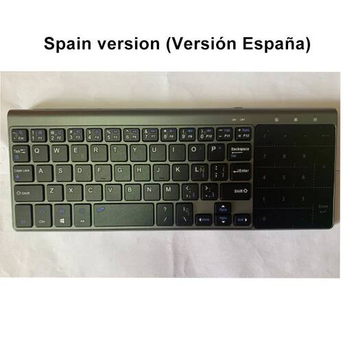 Slim 2.4G Wireless Keyboard with Touchpad Mouse Number Numer - 图0