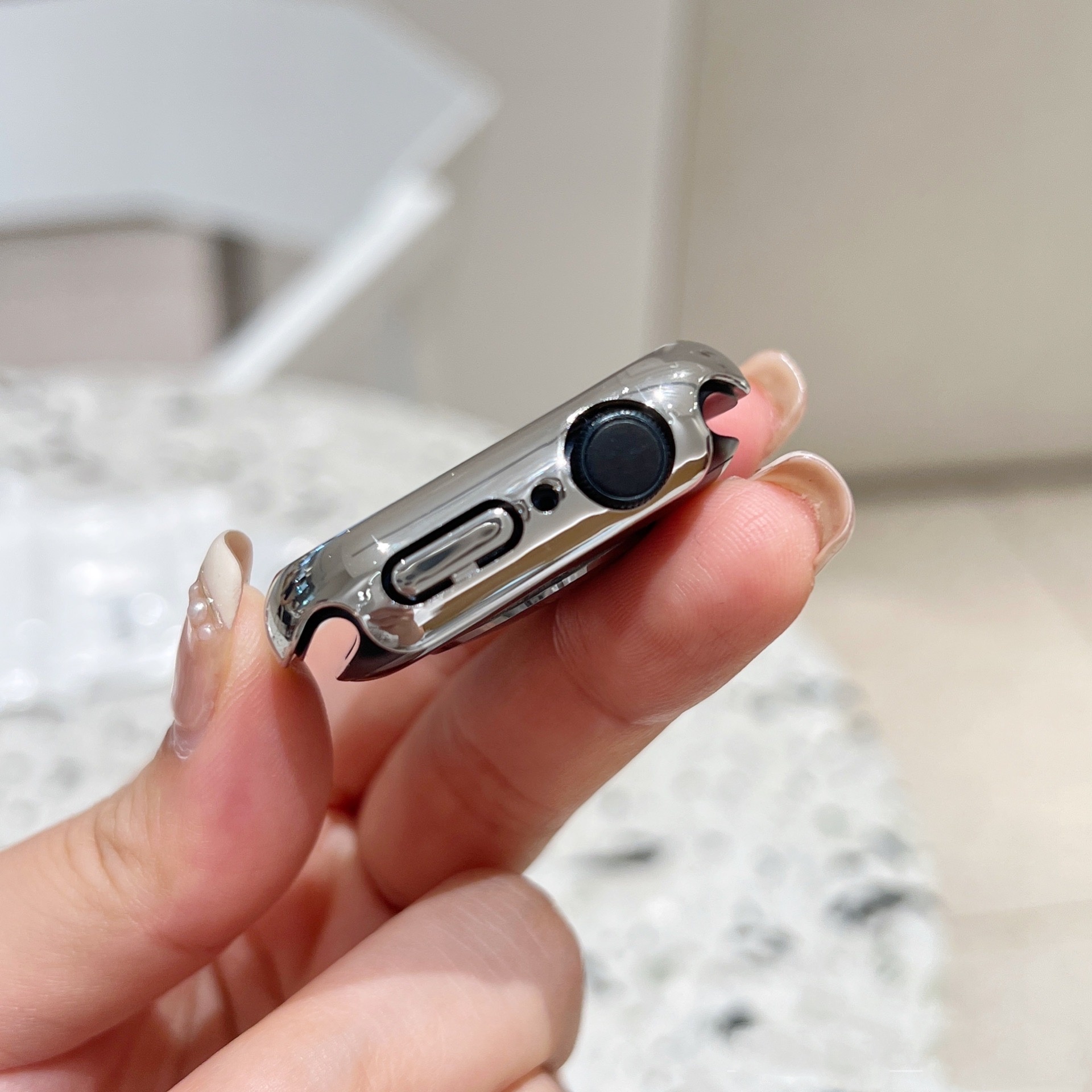 适用苹果手表保护壳Applewatch9电镀PC半包壳iWatch876se5432表壳 - 图2