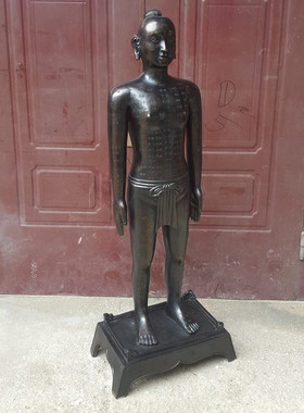 大号针灸铜仁铜像穴位人经络人体 中医针灸人模 医学教材模型工艺