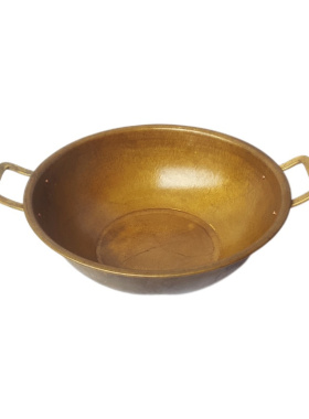 全铜平底铜锅电磁炉液化气通用加厚家具用品火锅店饭店手工家用