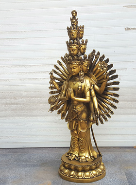 千手观音铜像中式千手观音