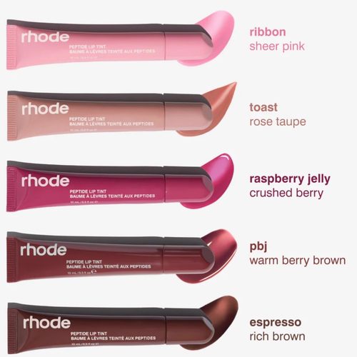 美国Rhode海莉有色唇蜜唇膏hailey口红唇釉保湿ribbon/toast/pbj - 图2
