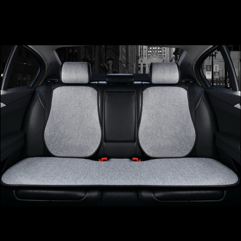 时尚简约大蛮腰薄款透气防滑汽车坐垫四季通用连体帽运动服帖匹配