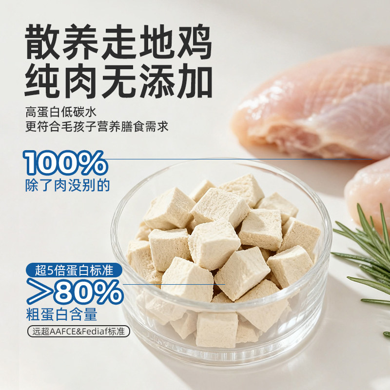 路斯冻干猫零食鸡胸肉冻干鸡肉粒幼猫咪狗狗零食磨宠物牙营养用品,淘宝优惠券,粉丝福利购,淘宝优惠卷