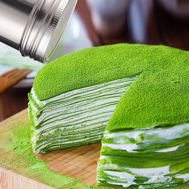 烘焙工具304不锈钢面粉筛60目超细调料罐可可抹茶撒粉器带盖包邮,淘宝优惠券,粉丝福利购,淘宝优惠卷