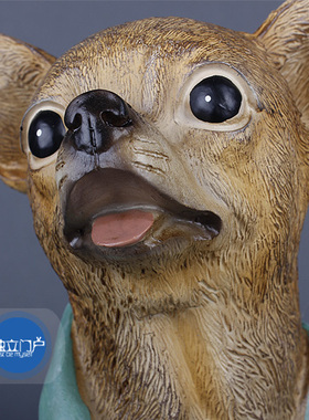 欧式风卧室书房树脂动物雕塑摆件