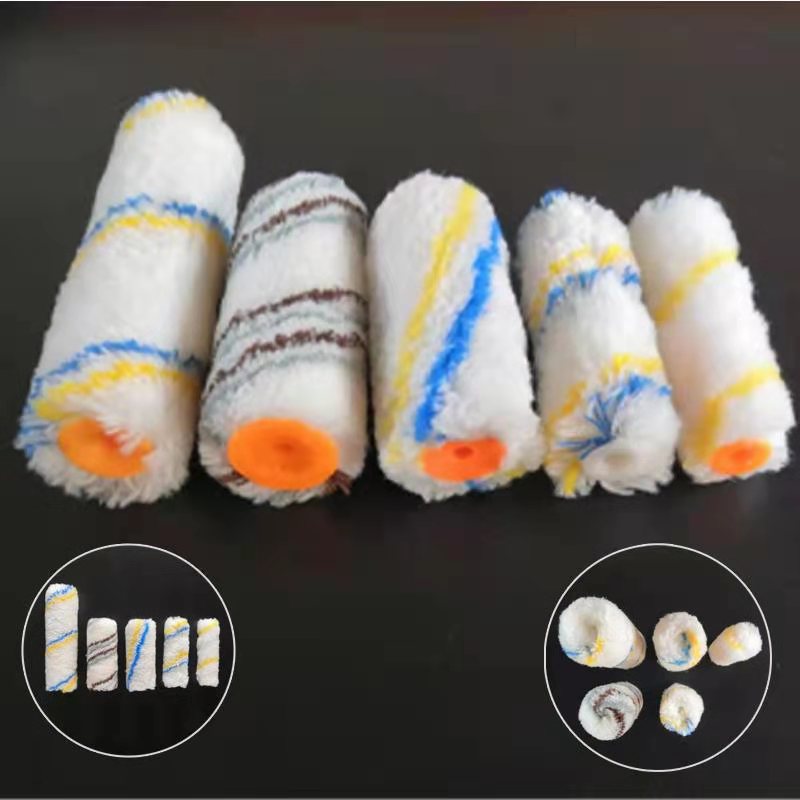 小滚筒2寸3寸4寸6寸长中毛短毛棉线羊毛油漆涂料防水背胶母指刷头 - 图1