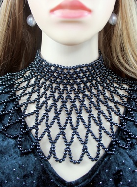 百搭汉服手工珍珠项链锁骨链颈链